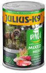 Julius-K9 JULIUS - K9 paté mixed meat - nedveseledel (szárnyas, sertés, marha) felnőtt kutyák részére (400g) (313160CRT)