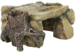 TRIXIE Rock Plateau with Tree Stump - dekoráció akváriumba (25cm) (028-8847)