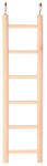 TRIXIE Wooden Ladder - falétra (6 fokos) díszmadarak részére (28cm) (028-5813)