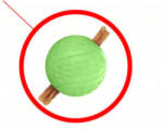 WAU DOG WAUDOG Snack Ball - jutalomfalat adagoló labda (foszforeszkál) kutyák részére (ø7cm) (6209)