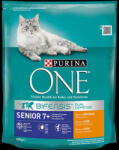 Mars-Nestlé Purina ONE Senior 7+ Bifensis (csirke, gabona) száraztáp idősebb felnőtt macskák részére (800g) (939362)