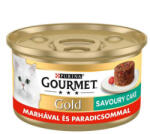 Mars-Nestlé Gourmet Gold Savoury Cake - Nedves eledel (marha, paradicsom) macskák részére (85g) (464032)