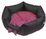 AQUAEL Kifutó termék Comfy Lola Bed - peremes fekhely (fekete, rózsaszín) kutyák részére (45x45x16cm) (246356)