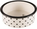 TRIXIE Ceramic Bowl - kerámiatál (macska minta, fehér/fekete) macskák részére (0, 3l/Ø12cm) (028-25120)