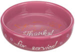 TRIXIE Ceramic Bowl - kerámia tál (vegyes színekben) macskák részére (0, 3l /Ø15cm) (028-24795)