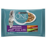 Mars-Nestlé Purina One Difficult Appetite - alutasakos (csirke, pulyka, marha, z. bab) felnőtt macskák részére (4x85g) (893512)