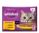 Mars-Nestlé Whiskas Poultry feasts - Nedves eledel (csirke-, pulyka-, szószban ) macskák részére (4x85g) (026010)