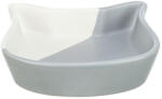 TRIXIE Bowl Set - kerámia tál, macskák részére (0, 2x13 cm) szürke-fehér (028-24792)