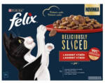 Mars-Nestlé Felix DELICIOUSLY SLICED - Nedves eledel (marha, csirke, kacsa, pulyka) macskák részére (12x80g) (749543)