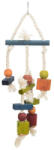 TRIXIE Wooden Toy on a Rope - Fajáték kötéllel nagypapagájok részére (24cm) (028-58985)