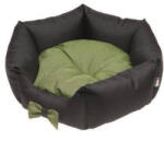 AQUAEL Kifutó termék Comfy Lola Bed - peremes fekhely (fekete, zöld) kutyák részére (50x50x20cm) (246357)