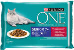 Mars-Nestlé PURINA ONE Senior 7+ Mini Filé (marha, sárgarépa) - nedves eledel idős macskák részére (4x85g) (367259)