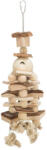 TRIXIE Wooden Toy - Fajáték parafával nagypapagájok részére (35cm) (028-58986)