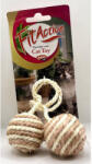 FitActive 2 Balls on a Rope - kötél játék (labda) macskák részére (Ø4.5cm) (03-4077PA)