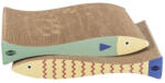 TRIXIE Scratching Bed - Kaparó kartonból (halacska, macskamentával (40x30x11cm) 2db (028-48015)