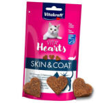 Vitakraft Vita Szívek-Skin&coat, lazacos jutalom falat cicáknak 40g (41308)