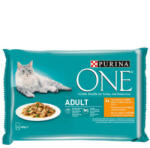 Mars-Nestlé Purina ONE Adult - nedves eledel (csirke, zöldbab) macskák részére (4x85g) (698856)