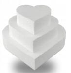  1Mcz 3 darabos polisztirol szívkészlet 20+15+10cm elrendezéshez (srdce0001)