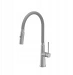 Quadron Konyhai Csaptelep Flexibilis Kifolyócsővel Gumi Szürke Rozsdamentes Acél Inox (3922505_BSGR)