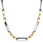 SAVICKI Colier argint placat cu aur 45, 5 cm