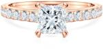 SAVICKI Inel de logodnă Share Your Love: aur roz, diamant tăietură princess