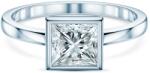 SAVICKI Inel de logodnă Pure: aur alb, diamant tăietură princess - savicki - 18 889,00 RON