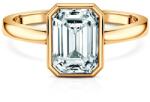SAVICKI Inel de logodnă Pure: aur, diamant tăietură smarald - savicki - 59 747,00 RON
