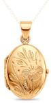 SAVICKI Pandantiv aur SAVICKI oval tip locket gravat