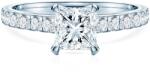 SAVICKI Inel de logodnă Share Your Love: aur alb, diamant tăietură princess