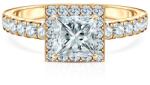 SAVICKI Inel de logodnă This is Love: aur, diamant tăietură princess