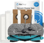 ETA Set de piese de schimb pentru Eta Aquilo Pro, Cecotec Conga 11090 (1x Perie principală, 2x Filter, 2x Perie laterală, 4x Mop, 2x Sac de praf)