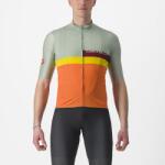 Castelli Tricou cu maneca scurta Castelli A Blocco, Vernil/Portocaliu/Galben/Visiniu, L