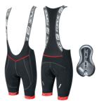 Force Pantaloni scurti cu bazon si bretele Force F FAME Negru/Rosu 3XL