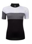 Force Bluza ciclism Force View Lady maneci scurte negru/alb/gri S