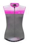 Force Tricou ciclism fara maneci Force F Acceler, gri/roz, XS