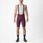 Castelli Pantaloni scurti cu bretele Castelli Espresso, Visiniu, M