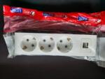  Cap prelungitor alb 3 prize + 2 USB