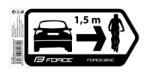 Force Sticker Force Safety pentru masina 184 x 84 mm negru