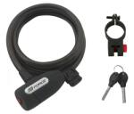 FORCE Lacat Force Lux spirala 150cm/10mm cu suport negru