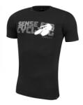 Force Tricou Force Sense negru print gri XL