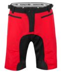 Force Pantaloni scurti Force MTB-11, bazon detasabil, Rosu/Negru, XXL
