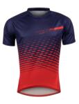 Force Tricou maneca scurta Force MTB Angle, albastru/rosu, XXL