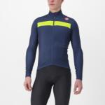 Castelli Tricou cu maneca lunga Castelli Puro 3 FZ, BelgianBlue/YellowFluoReflex, XXL