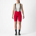 Castelli Pantaloni scurti cu bretele Castelli Espresso W DT, de dama, Rosu, XS