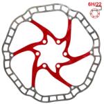Fivestars Disc frana eWheel EWD001 160mm, 6 gauri, rosu