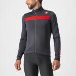 Castelli Tricou cu maneca lunga Castelli Puro 3 FZ, Antracit/Rosu, XL