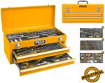 INGCO Trusa Chei 97 Piese INGCO HTCS220971 in Cutie Metal Tip Sertar, Set Profesional Scule cu Tubulare, Clicheti si Accesorii Complete (HTCS220971) Trusa unelte
