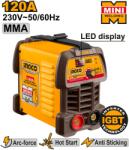 INGCO Aparat Sudura cu Invertor MMA 120A INGCO ING-MMA12049E (ING-MMA12049E)