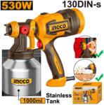 INGCO Pistol Vopsit 530W cu Vas Jos Metalic (SPG45061)
