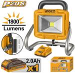INGCO Proiector Led 20V 1800 Lumeni cu Baterie INGCO CWLI20258 (CWLI20258)